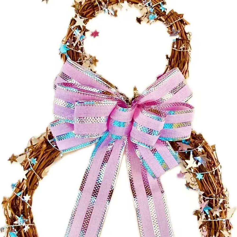 🐰 Pastel Bunny Grapevine Wreath – Easter Door Charm - Picture 3 of 10